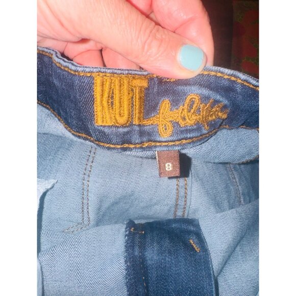 Kut From The Kloth Womens Blue Denim Straight Leg Jeans Size 8 Stretch Comfort - Picture 8 of 8